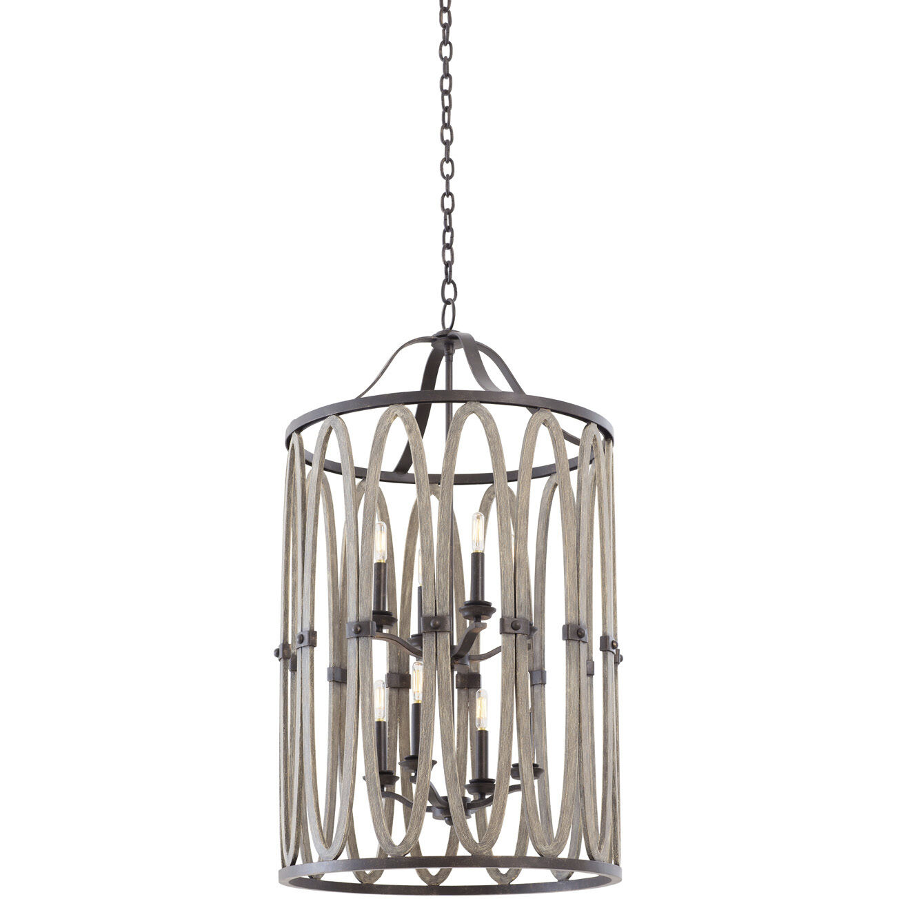 Belmont 8 Light 23 inch Florence Gold Foyer Ceiling Light